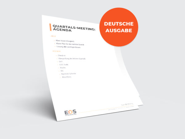 Quarterly Leadership Team Manual Inserts - GERMAN