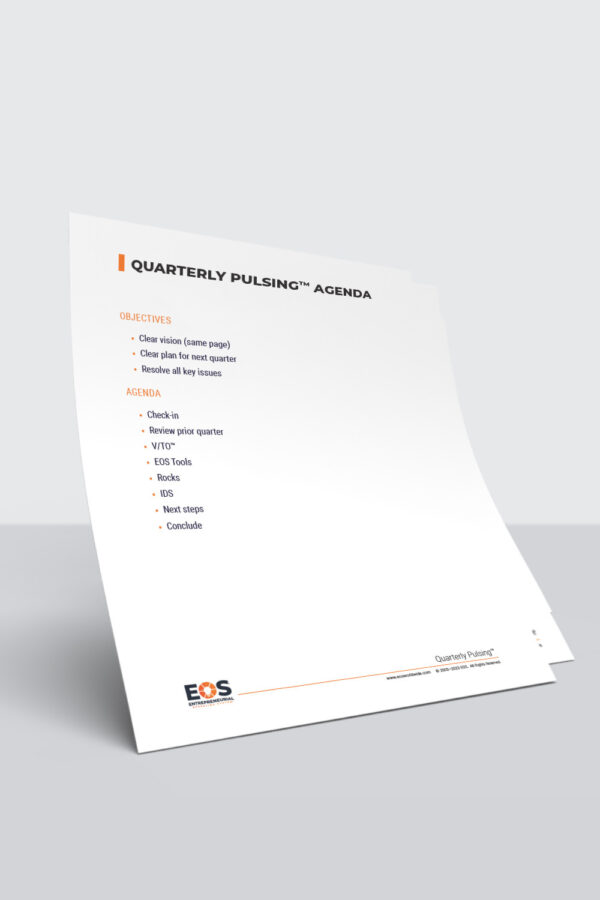 Quarterly Leadership Team Manual Inserts